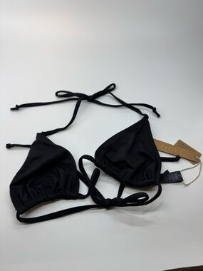 Skims Recycled Swim Triangle Top NWT Medium Onyx